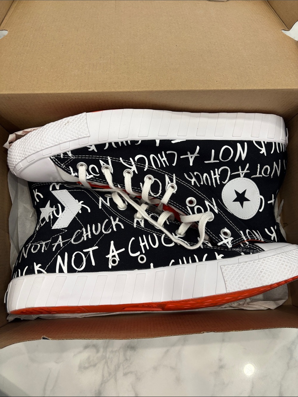 Converse "Not A Chuck" UNT1TL3D Black High Tops Men's 13 NWB